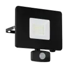 Eglo Wall Light Faedo 3 Aluminium Black 31W 3400lm - 850 Cool White | IP44 - Motion Sensor